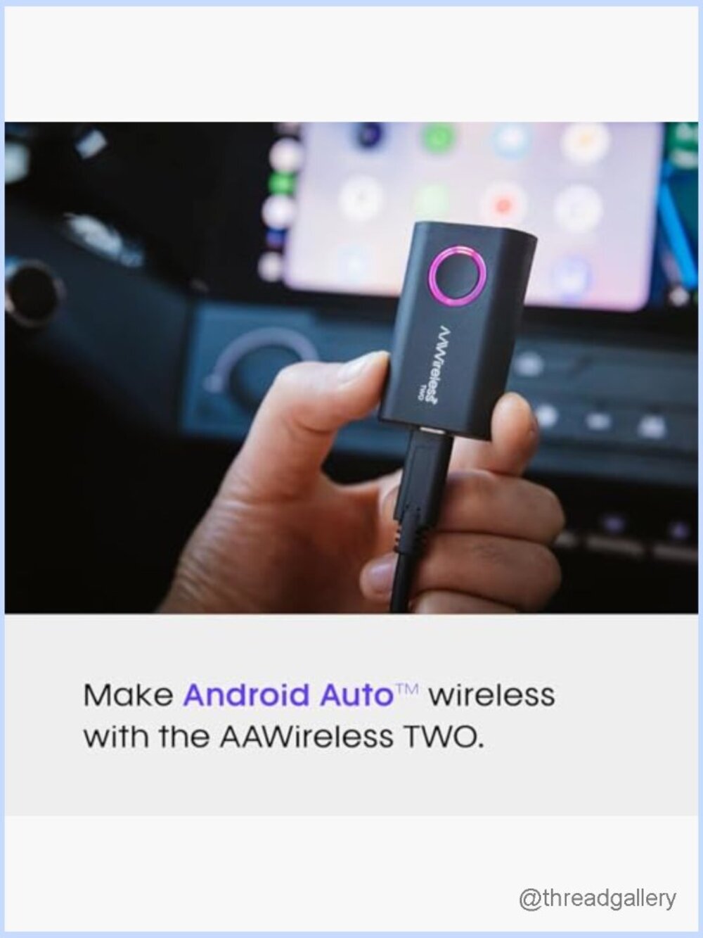 Wireless Android Auto Adapter - Plug & Play Bluetooth/WiFi - Picture 2 of 7